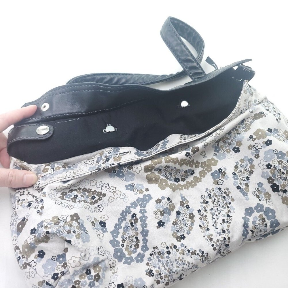 Thirty One Womens White Floral Inner Pockets Double Handles Shoulder Bag - Picture 3 of 11